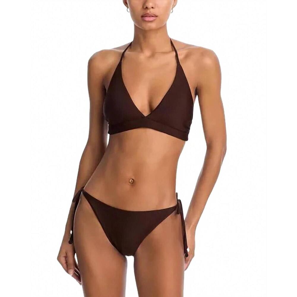 NEW RAMY BROOK gari bikini top & benni bikini bottom set in brown